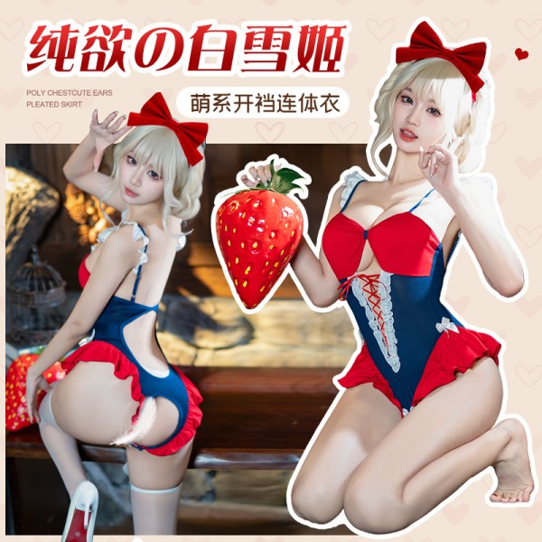 霏慕 白雪姬の甜欲开裆连体衣7031