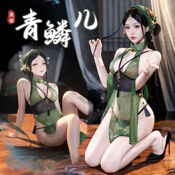 霏慕 风起钱塘之深v露臀旗袍zy15