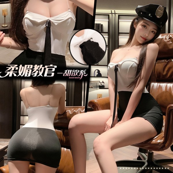 霏慕 热辣御姐气质抹胸连衣裙zy104