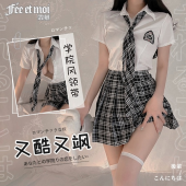 霏慕学院风格子jk制服套装7017